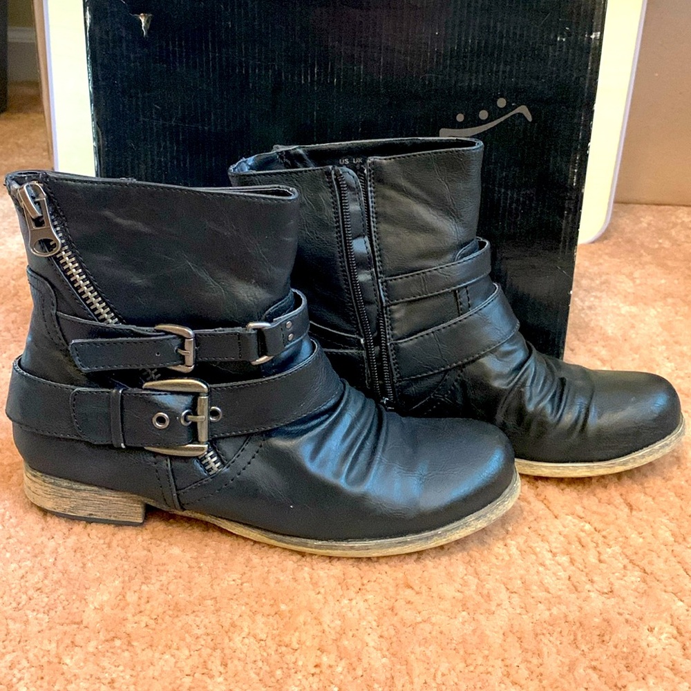Carlos Black Boots Women 8